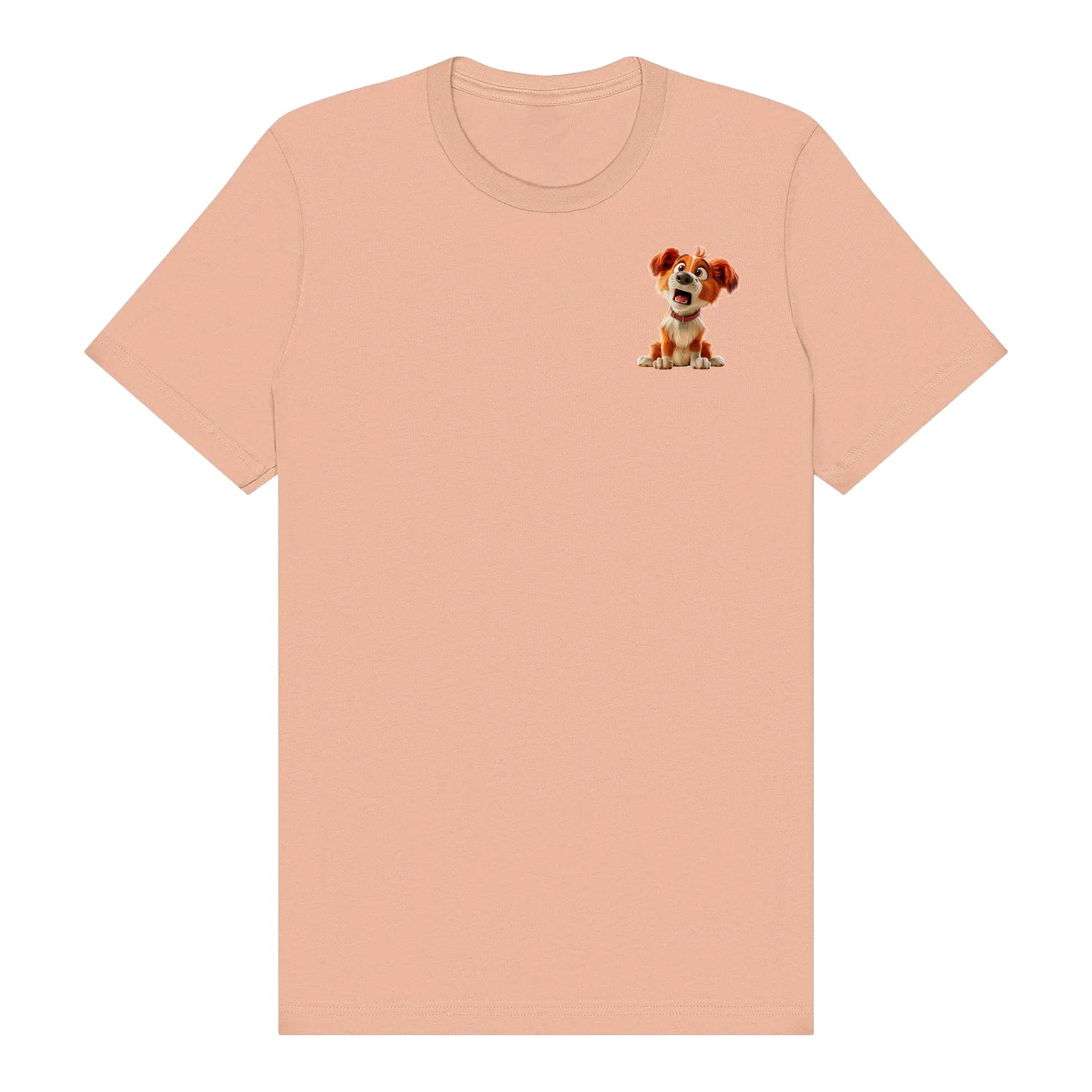 T-shirt Dog graphic 0008 - Peach