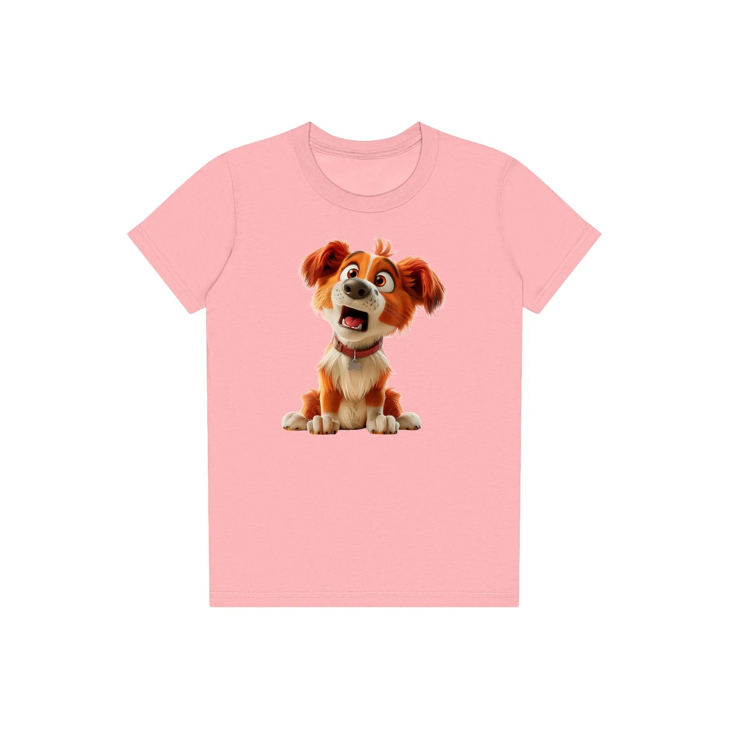 T-shirt Dog graphic 0008 - Pink