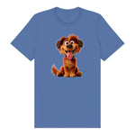 T-shirt Dog graphic 0009 - Columbia Blue