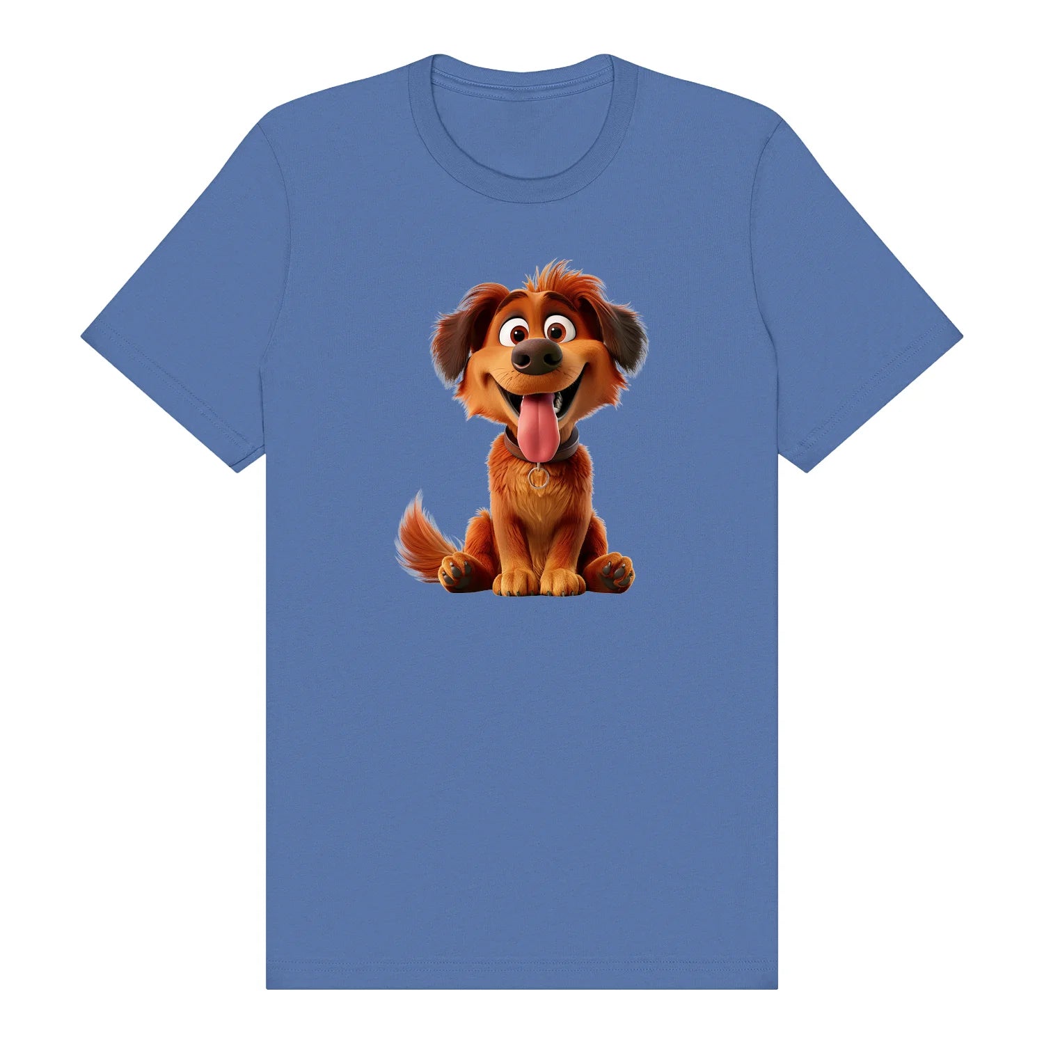 T-shirt Dog graphic 0009 - Columbia Blue