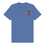 T-shirt Dog graphic 0009 - Columbia Blue