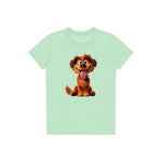 T-shirt Dog graphic 0009 - Mint