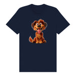T-shirt Dog graphic 0009 - Navy