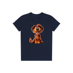 T-shirt Dog graphic 0009 - Navy