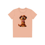 T-shirt Dog graphic 0009 - Peach
