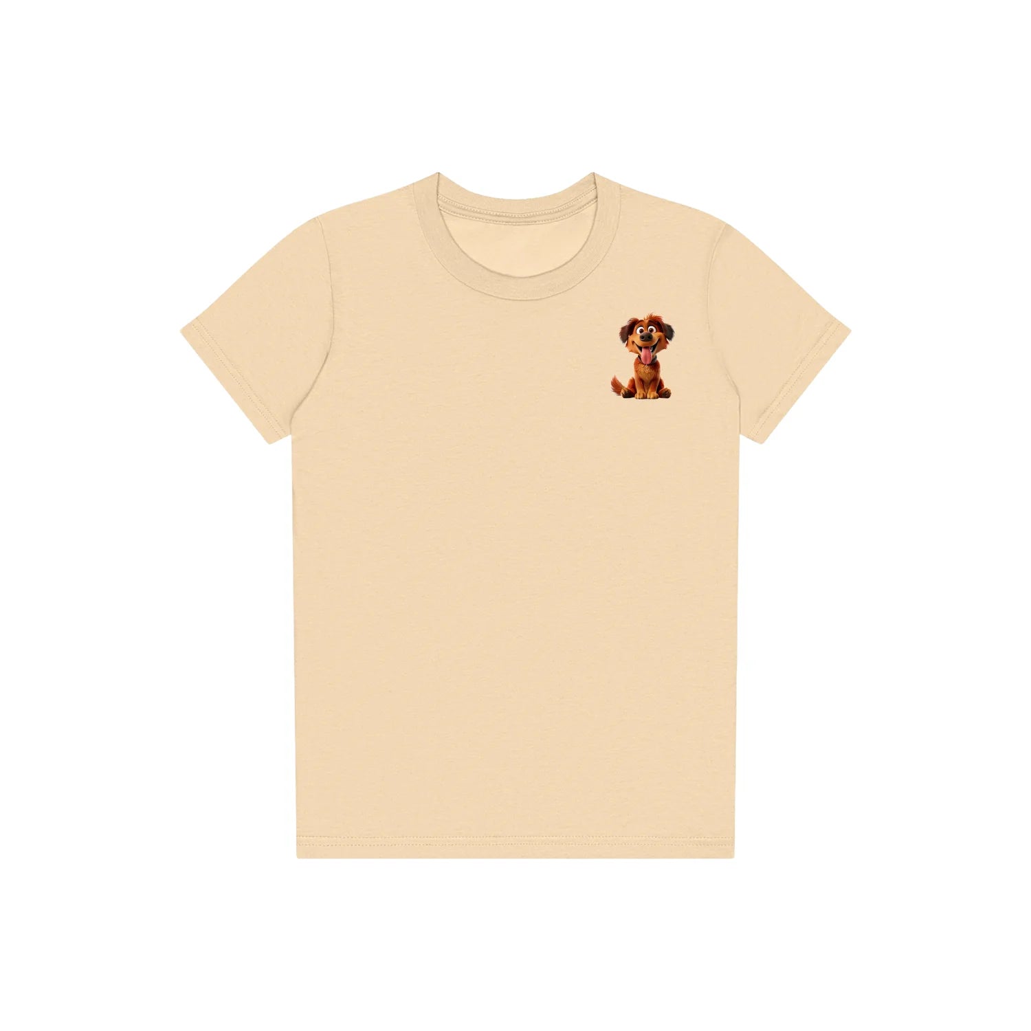 T-shirt Dog graphic 0009 - Soft Cream
