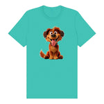 T-shirt Dog graphic 0009 - Teal