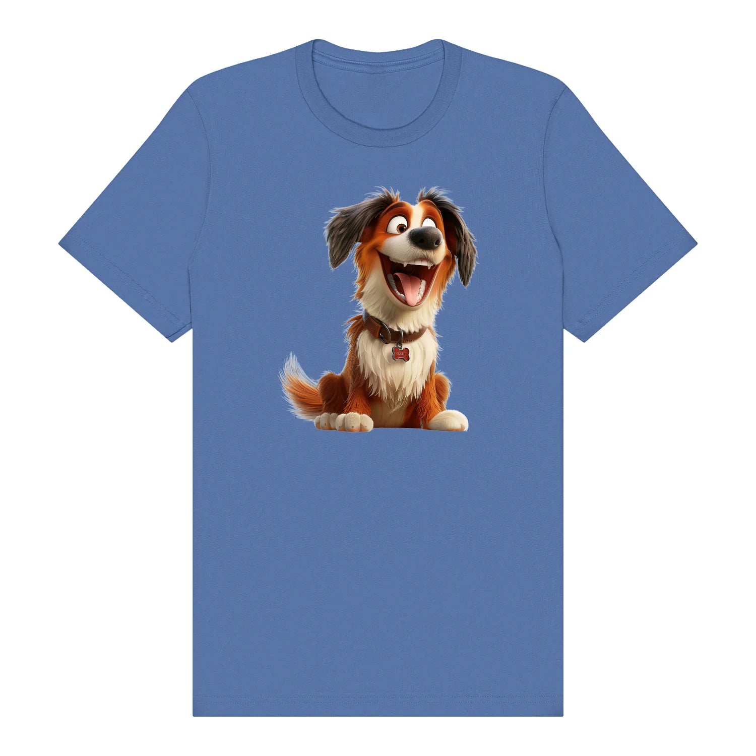 T-shirt Dog graphic 0010 - Columbia Blue