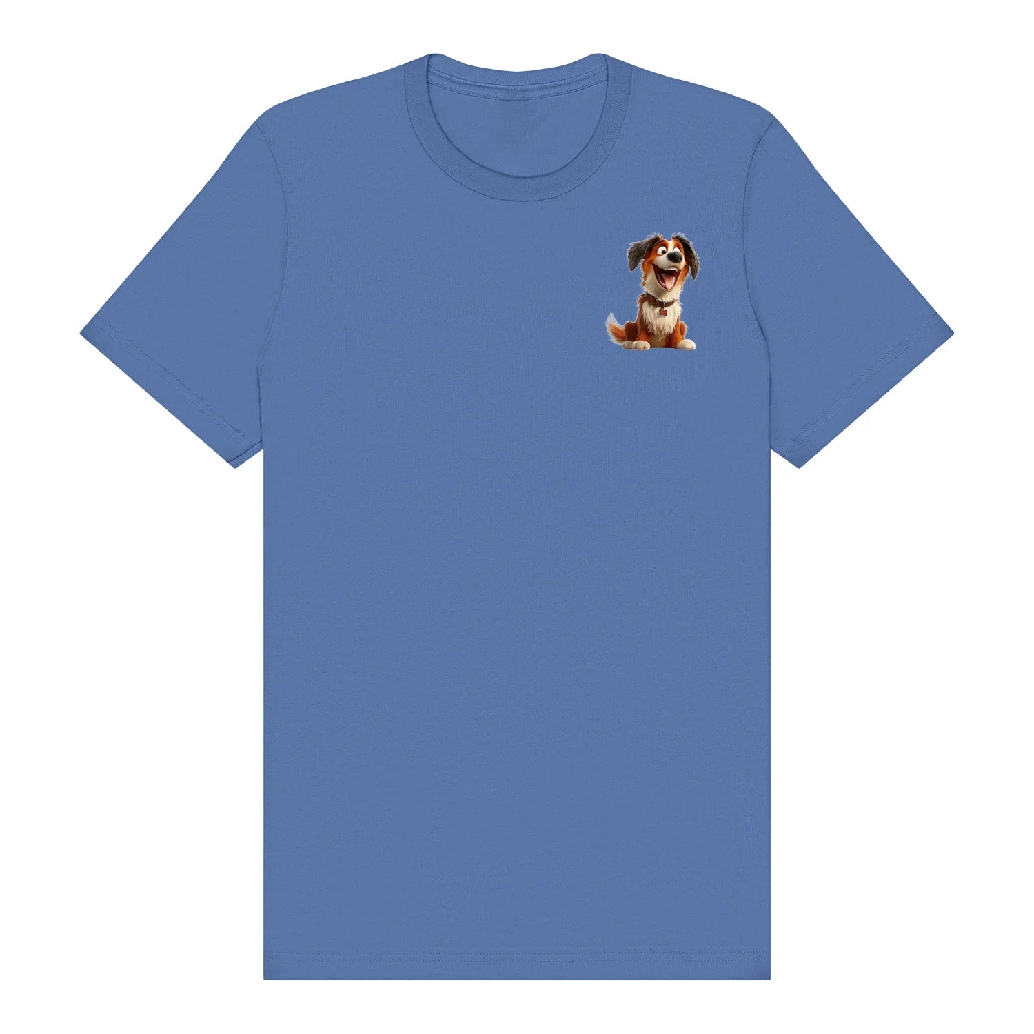 T-shirt Dog graphic 0010 - Columbia Blue