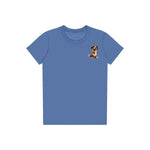T-shirt Dog graphic 0010 - Columbia Blue