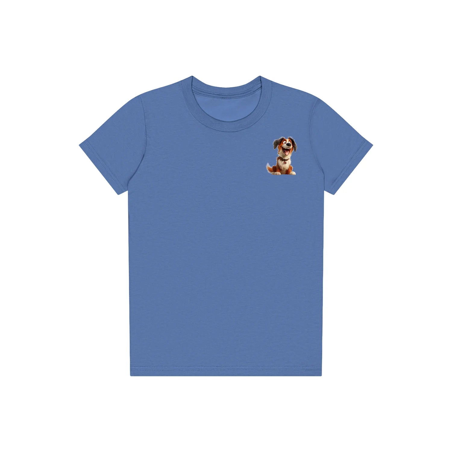 T-shirt Dog graphic 0010 - Columbia Blue