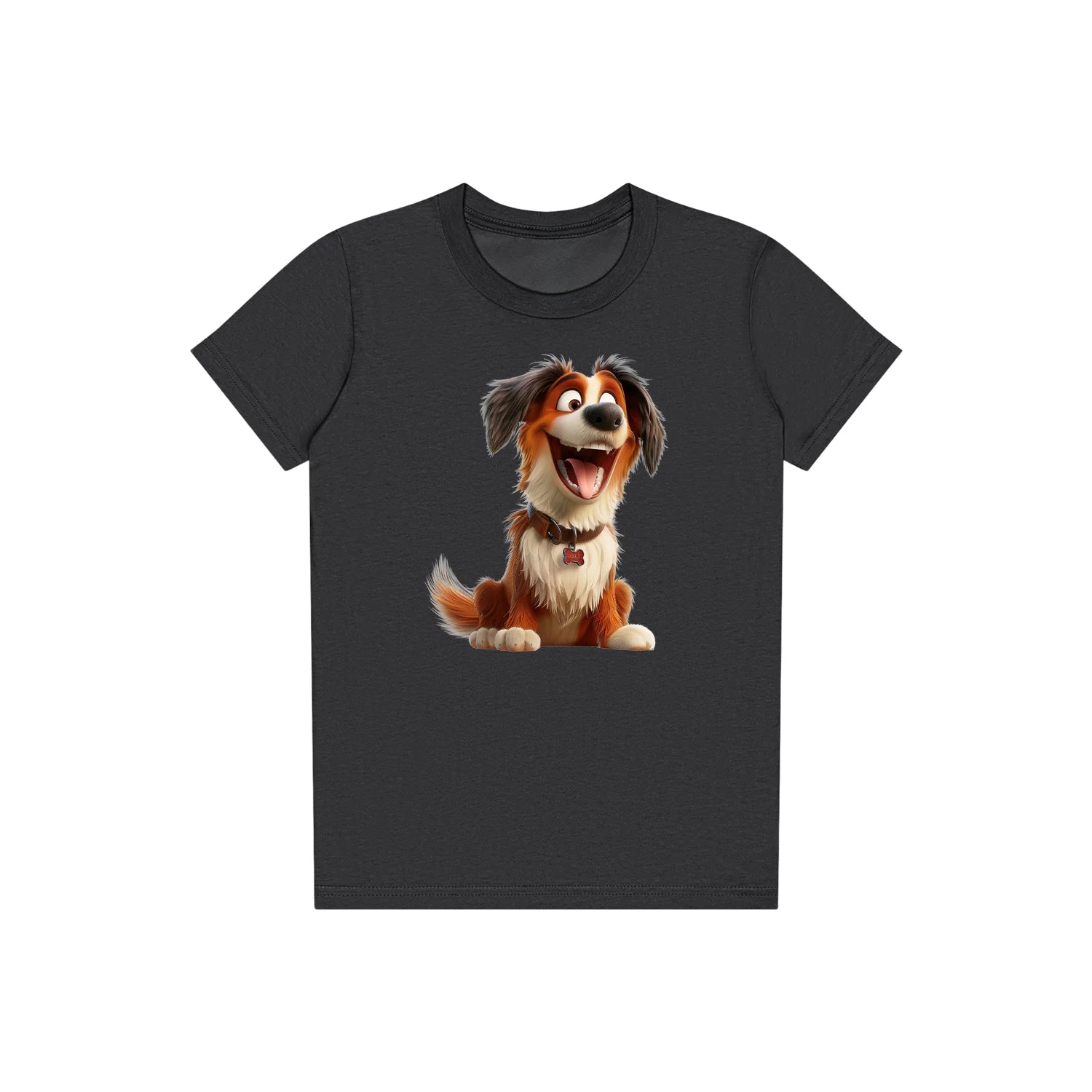 T-shirt Dog graphic 0010 - Dark Grey