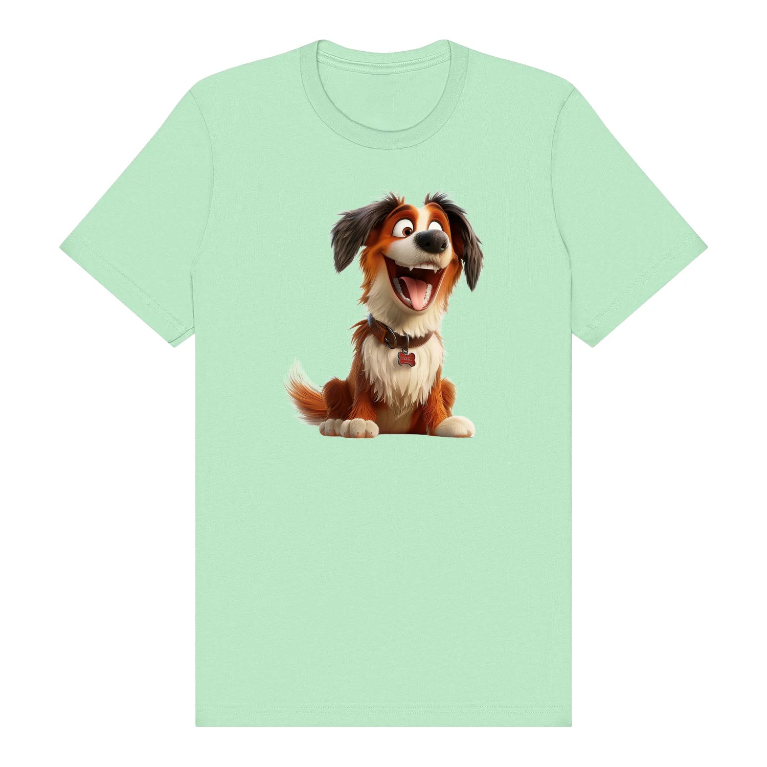 T-shirt Dog graphic 0010 - Mint