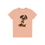 T-shirt Dog graphic 0010 - Peach