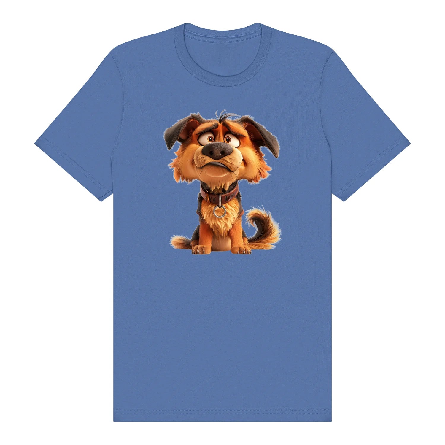 T-shirt Dog graphic 0011 - Columbia Blue