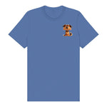 T-shirt Dog graphic 0011 - Columbia Blue