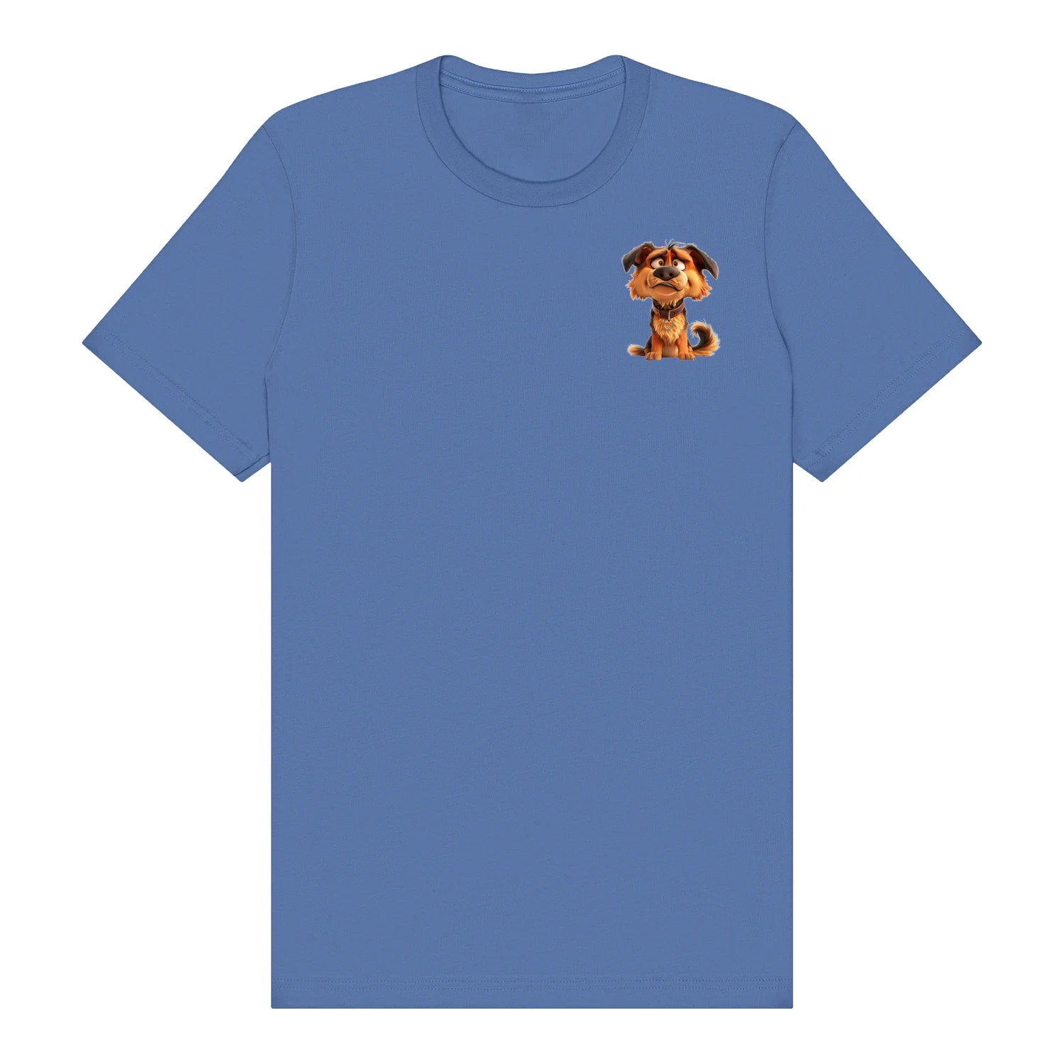 T-shirt Dog graphic 0011 - Columbia Blue