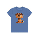 T-shirt Dog graphic 0011 - Columbia Blue