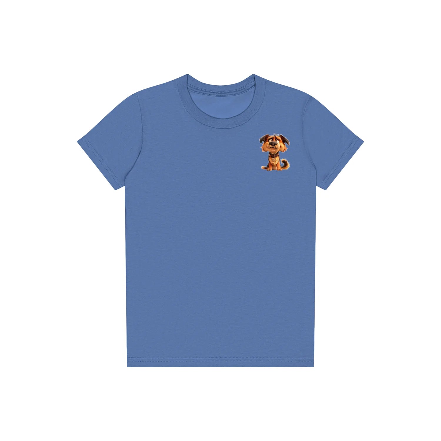 T-shirt Dog graphic 0011 - Columbia Blue