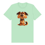 T-shirt Dog graphic 0011 - Mint