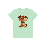 T-shirt Dog graphic 0011 - Mint