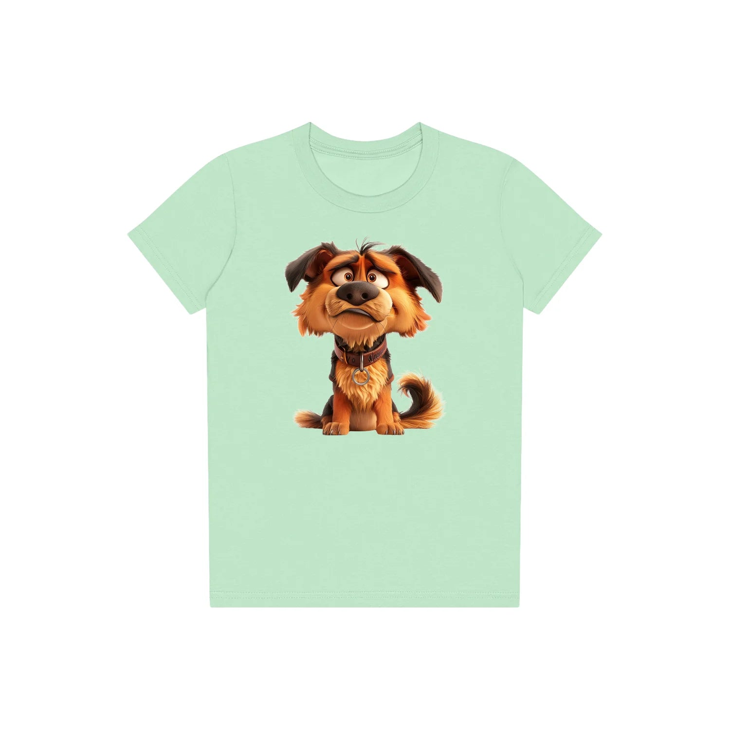 T-shirt Dog graphic 0011 - Mint