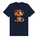 T-shirt Dog graphic 0011 - Navy