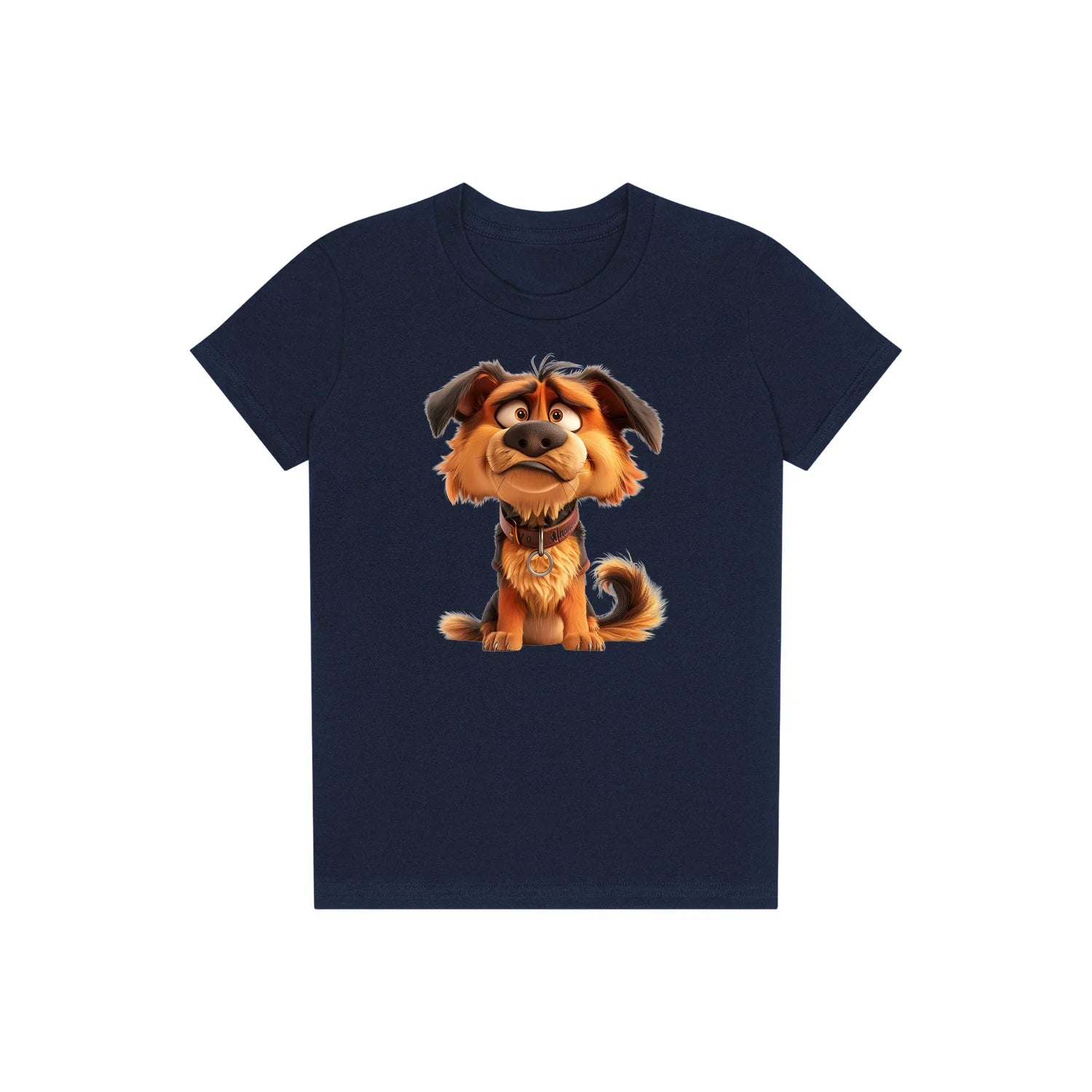 T-shirt Dog graphic 0011 - Navy
