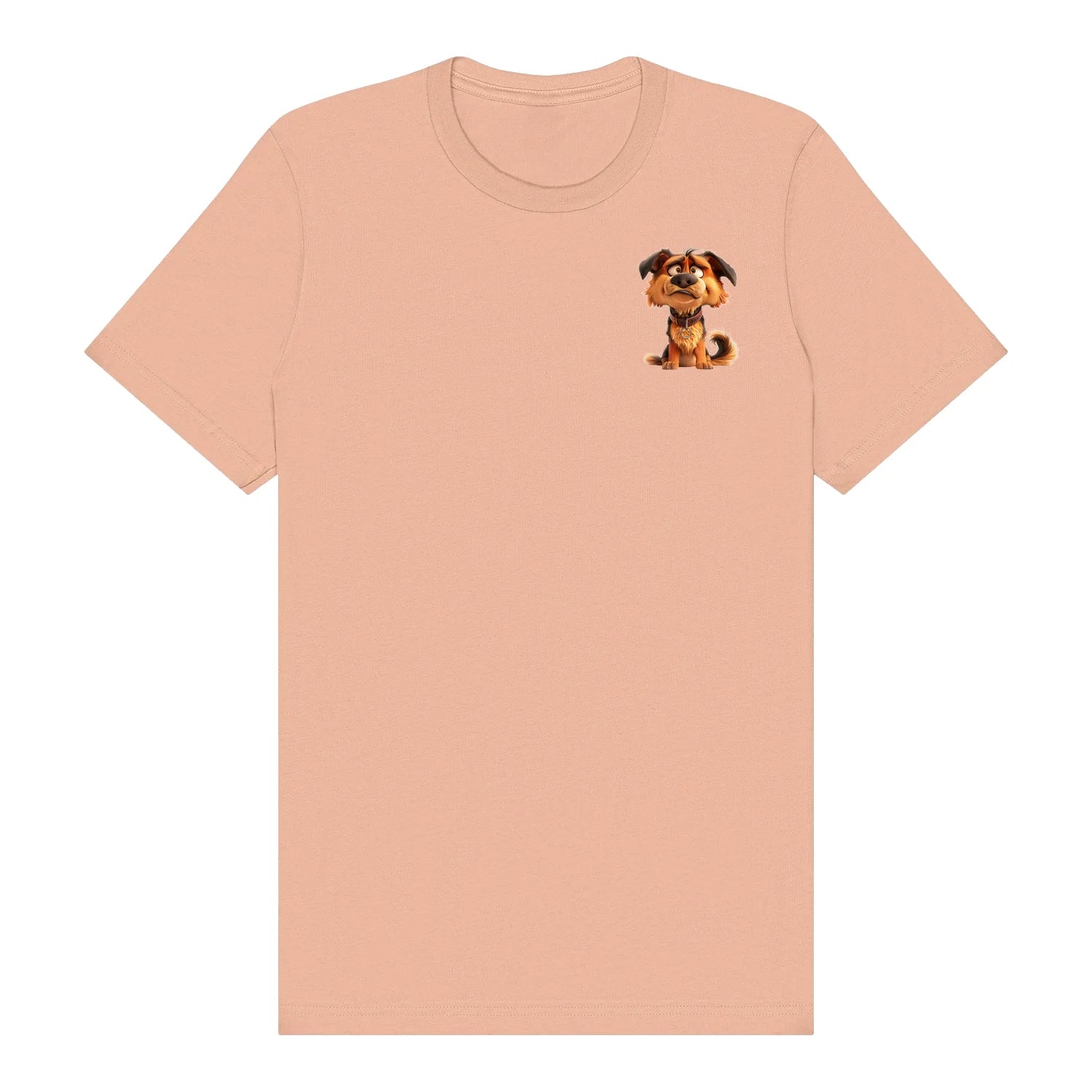 T-shirt Dog graphic 0011 - Peach