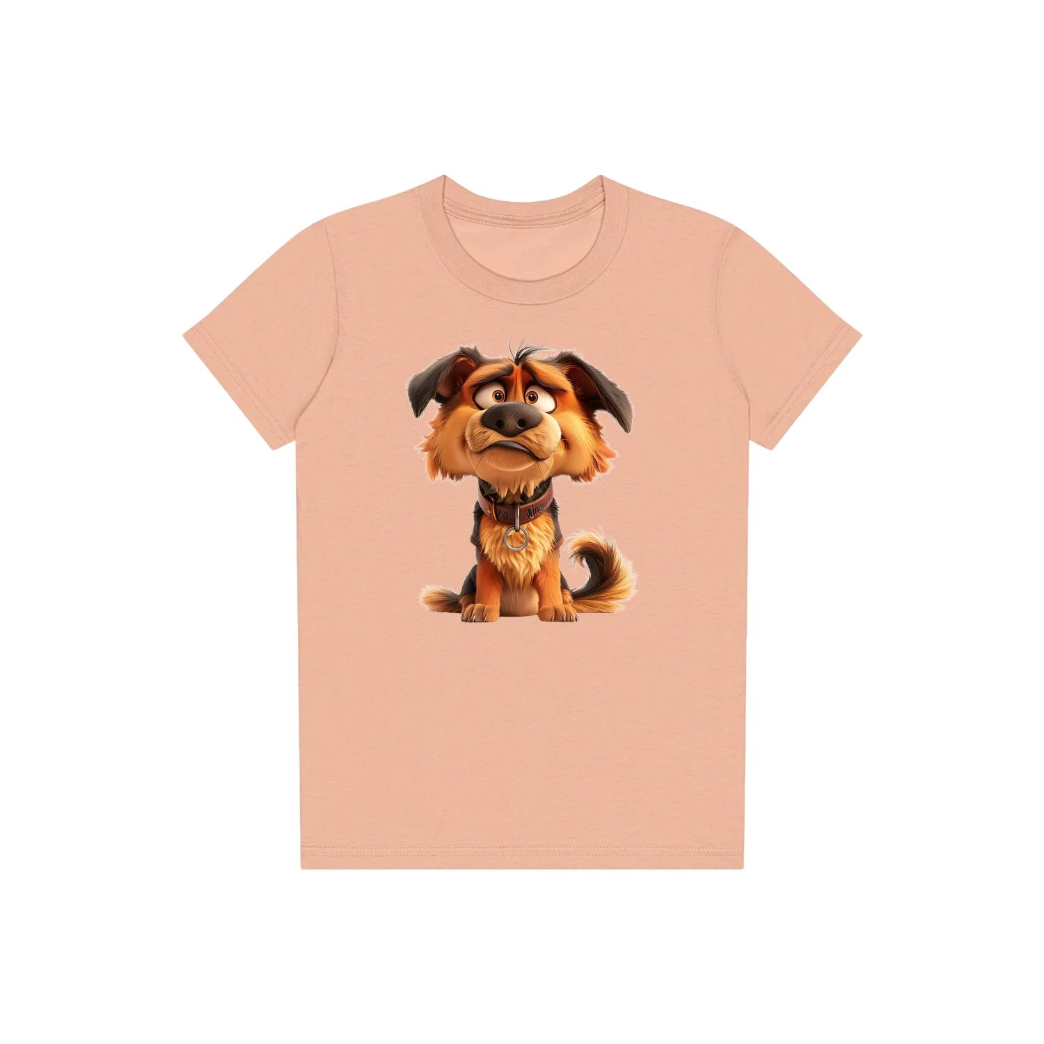 T-shirt Dog graphic 0011 - Peach
