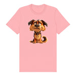 T-shirt Dog graphic 0011 - Pink