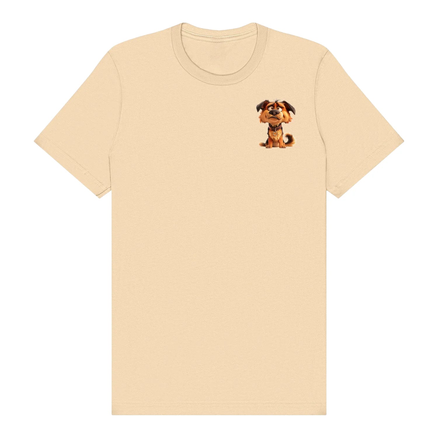 T-shirt Dog graphic 0011 - Soft Cream
