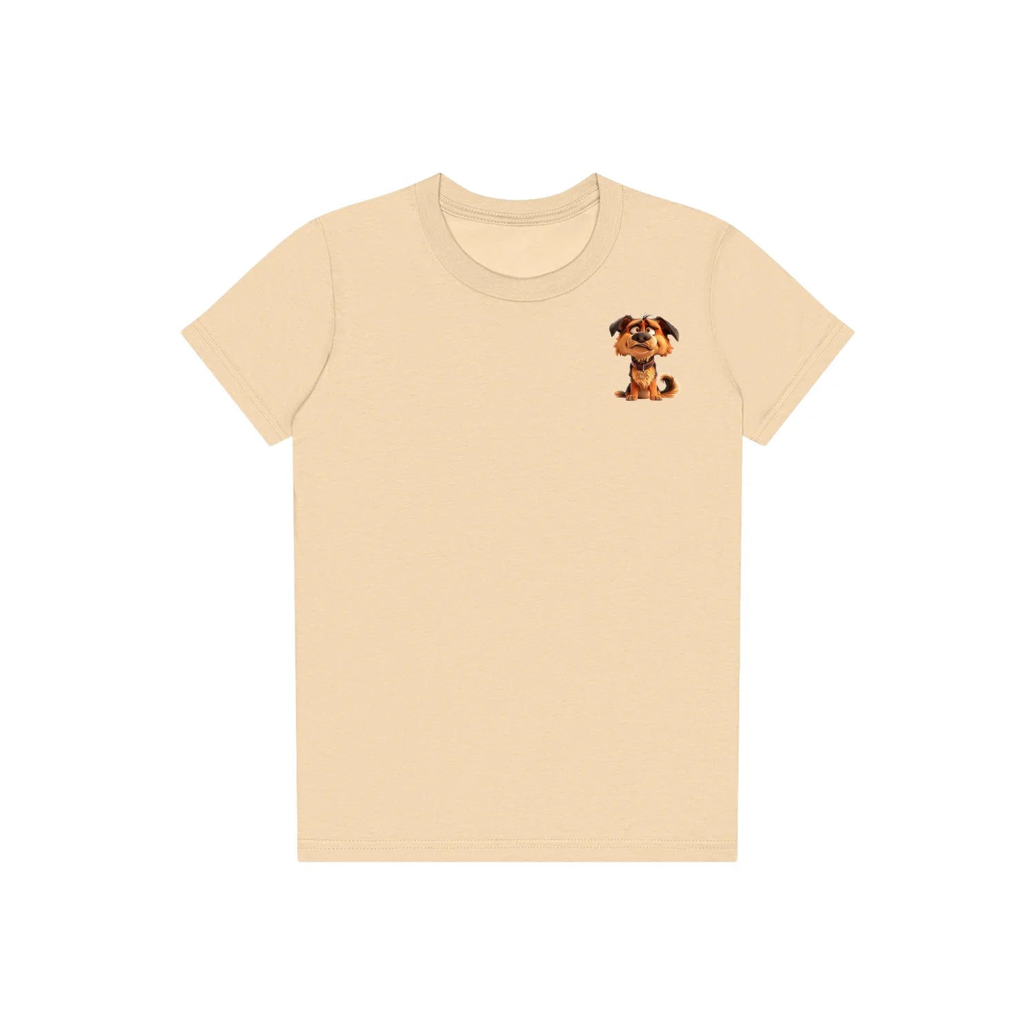 T-shirt Dog graphic 0011 - Soft Cream