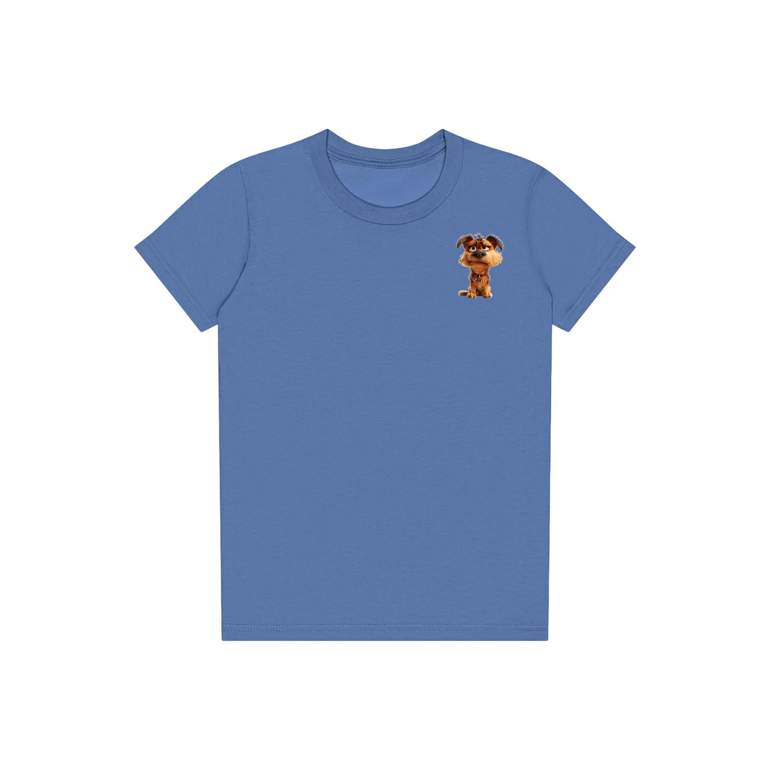 T-shirt Dog graphic 0012 - Columbia Blue