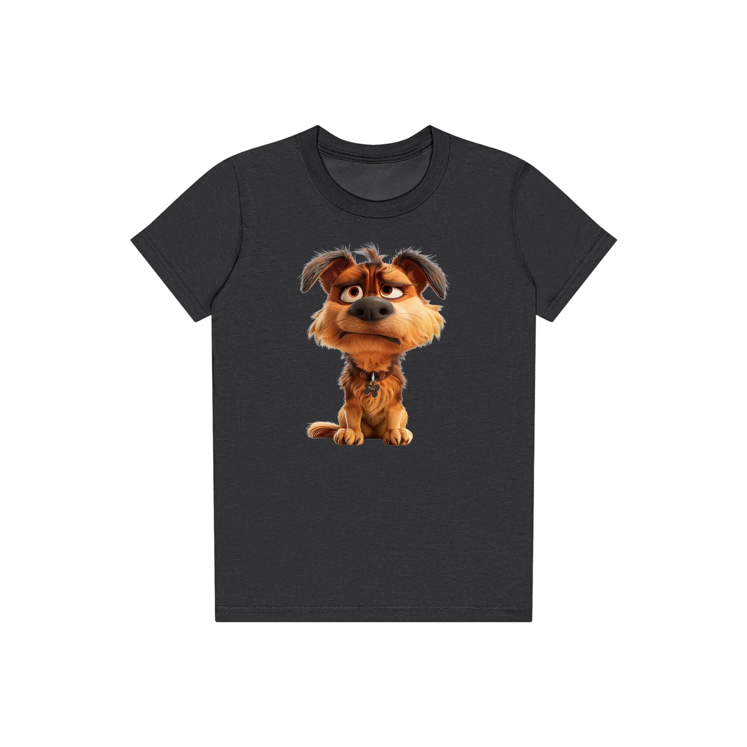 T-shirt Dog graphic 0012 - Dark Grey
