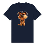 T-shirt Dog graphic 0012 - Navy