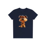 T-shirt Dog graphic 0012 - Navy