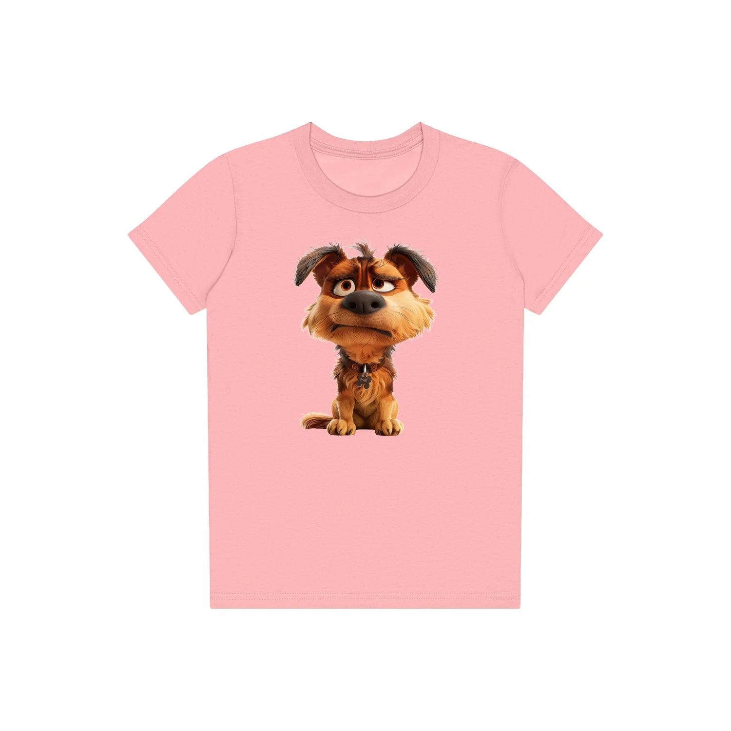 T-shirt Dog graphic 0012 - Pink