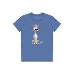 T-shirt Dog graphic 0013 - Columbia Blue
