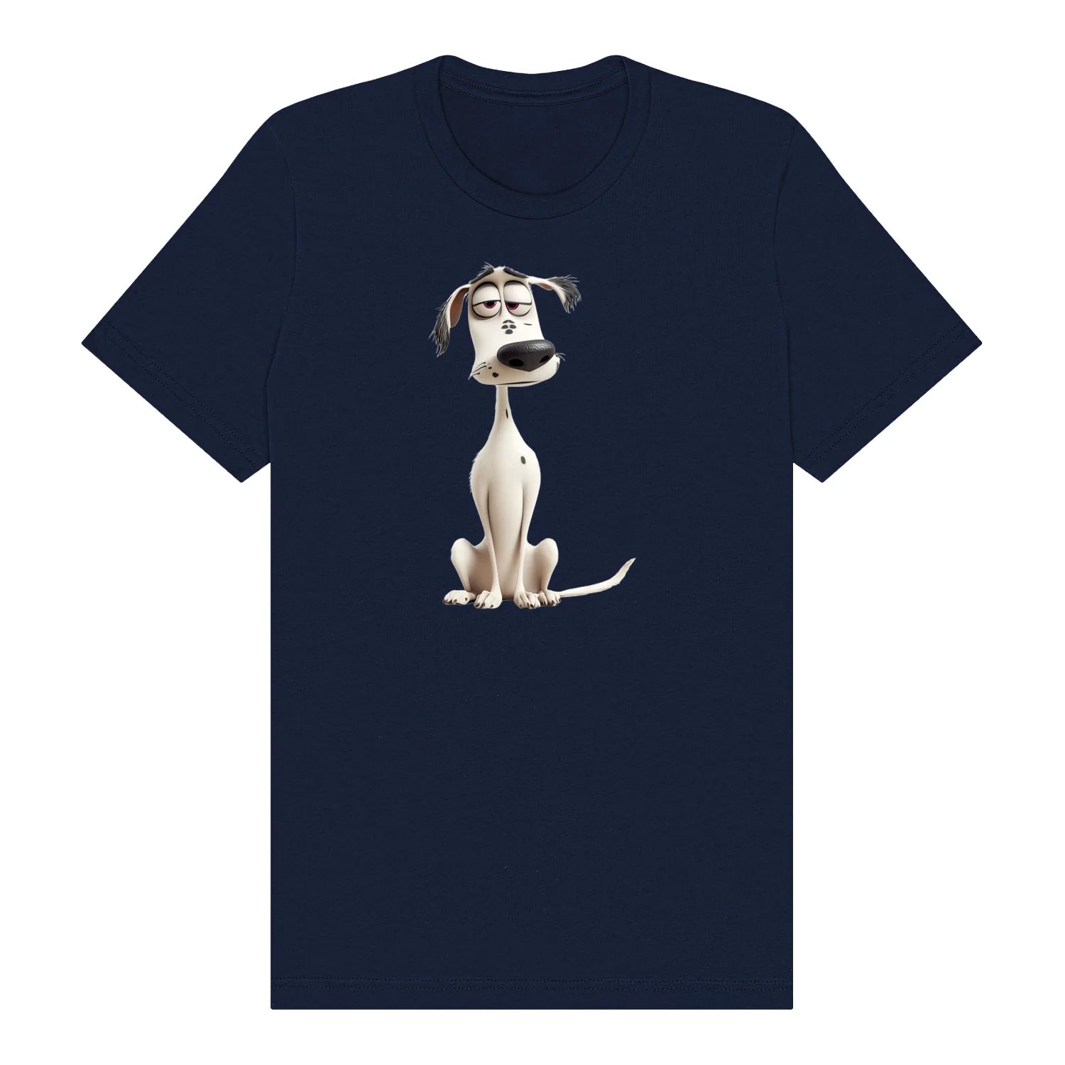 T-shirt Dog graphic 0013 - Navy