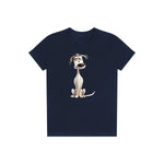 T-shirt Dog graphic 0013 - Navy