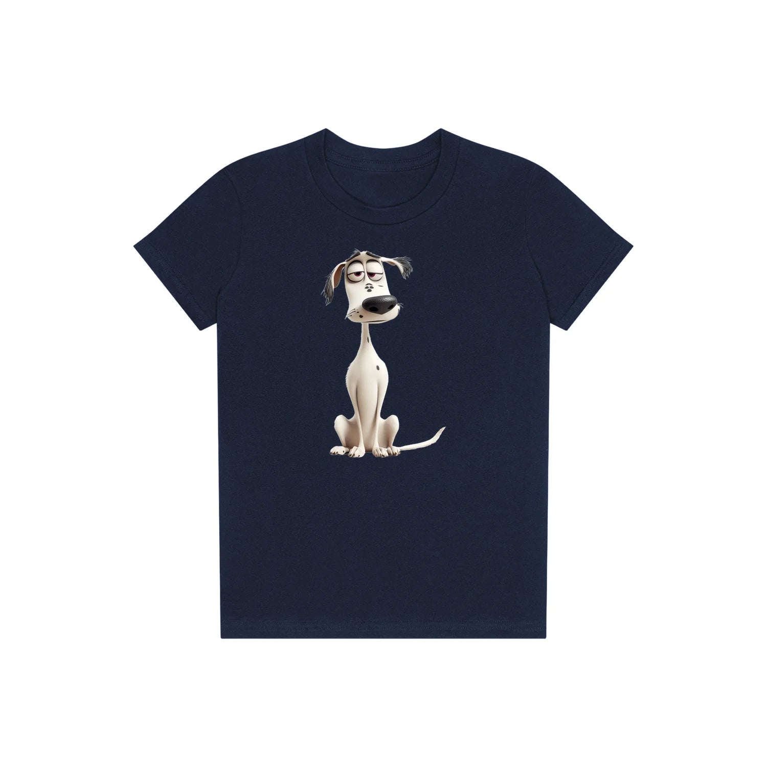T-shirt Dog graphic 0013 - Navy