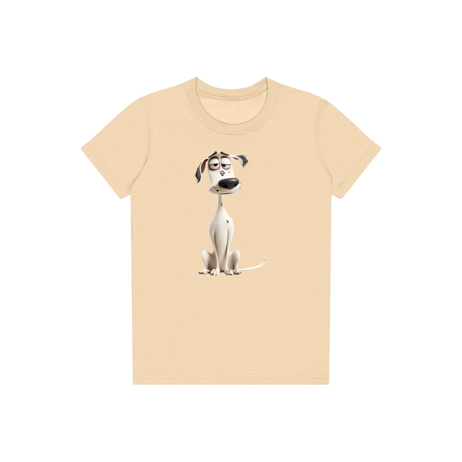 T-shirt Dog graphic 0013 - Soft Cream