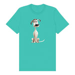 T-shirt Dog graphic 0013 - Teal