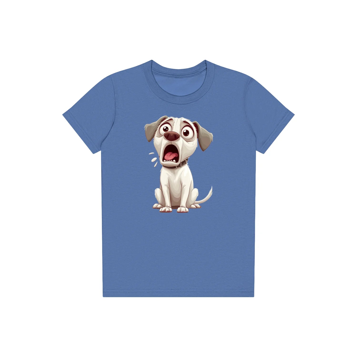 T-shirt Dog graphic 0014 - Columbia Blue