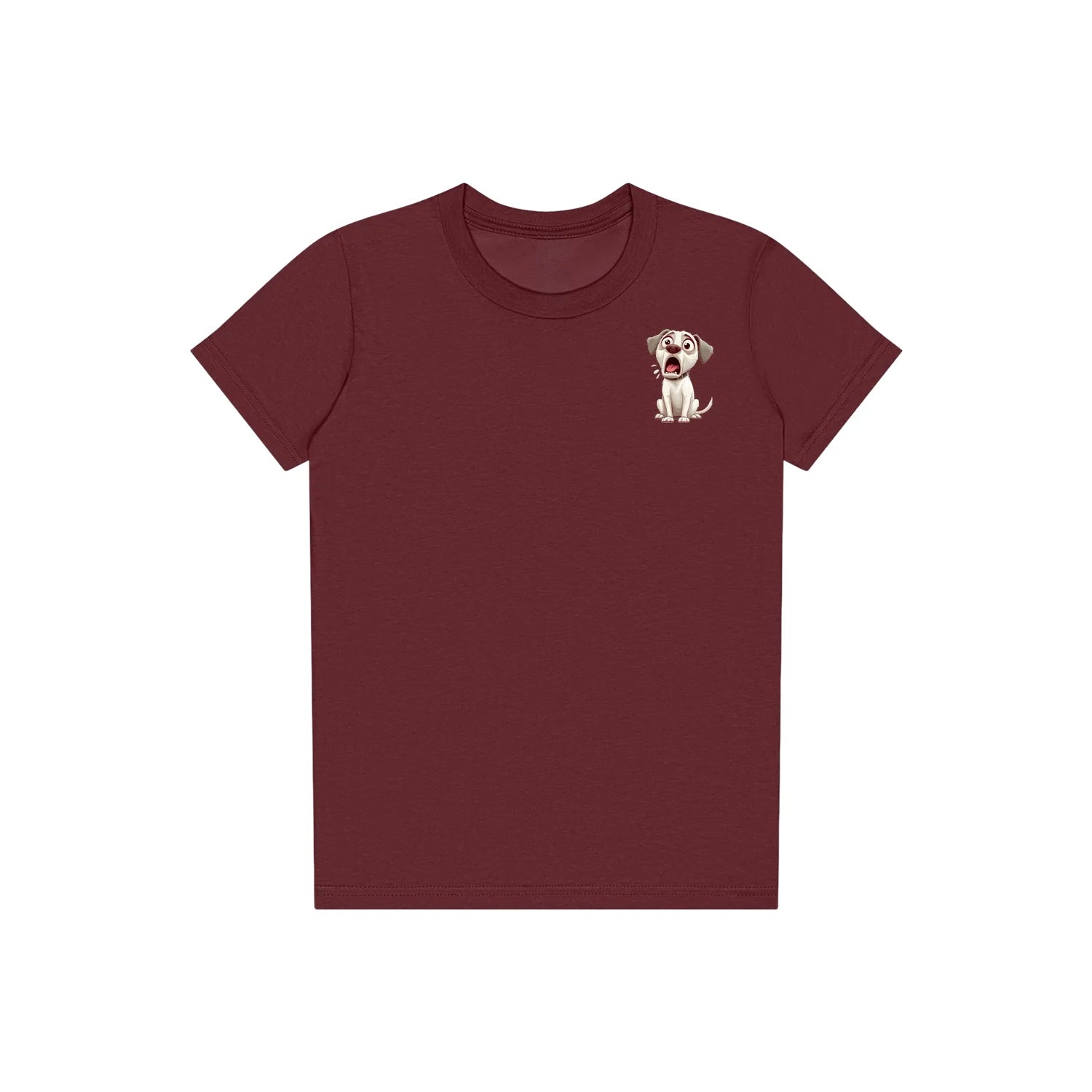 T-shirt Dog graphic 0014 - Maroon