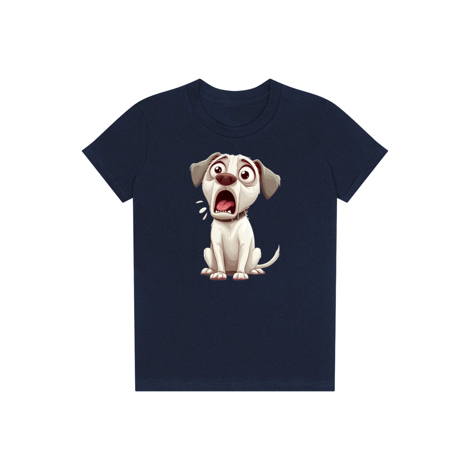 T-shirt Dog graphic 0014 - Navy