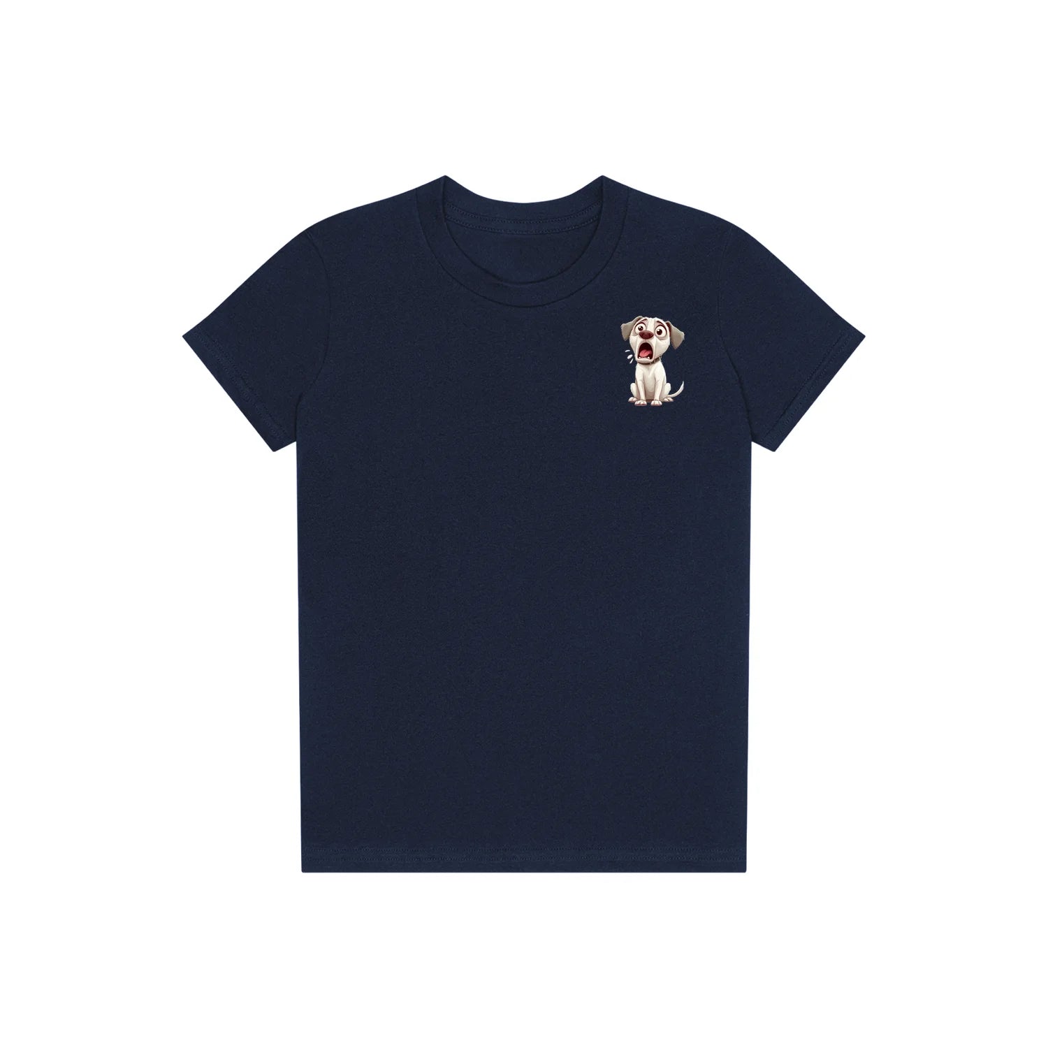 T-shirt Dog graphic 0014 - Navy