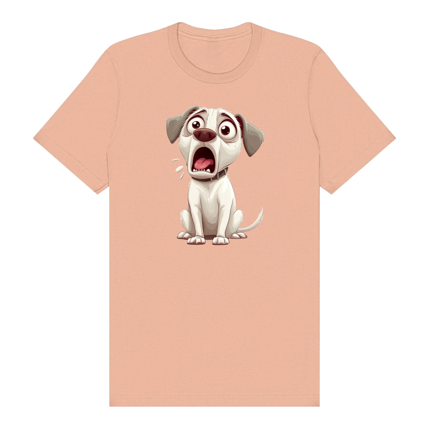 T-shirt Dog graphic 0014 - Peach