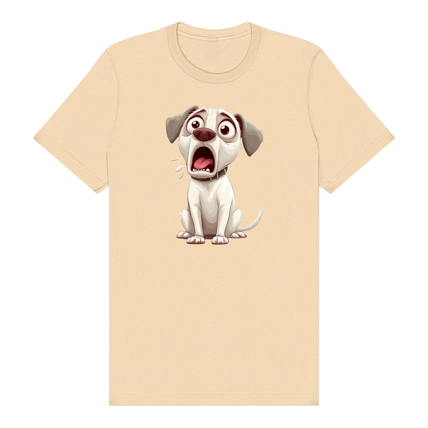 T-shirt Dog graphic 0014 - Soft Cream